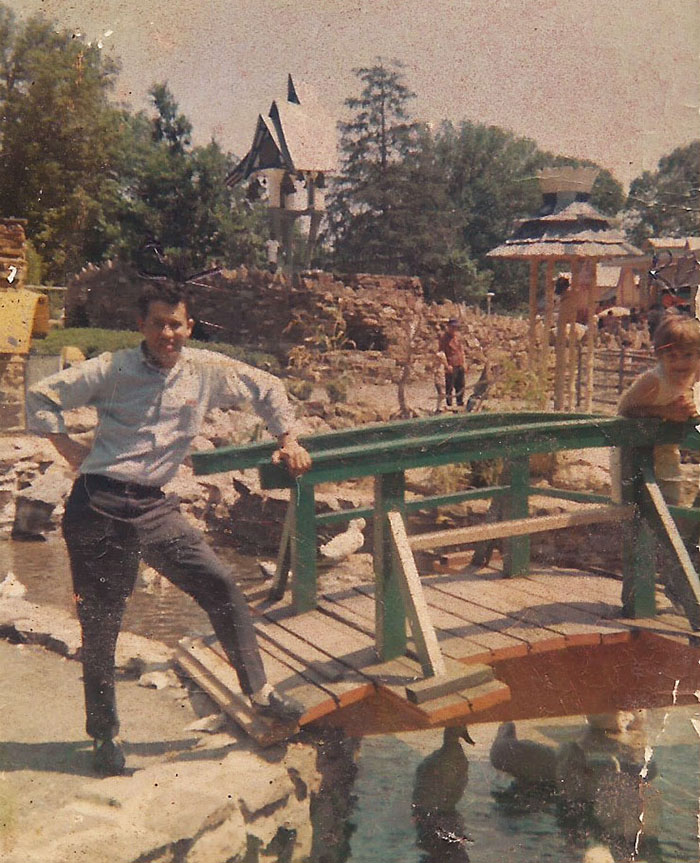 Carl Locklear standing outside on a bridge.