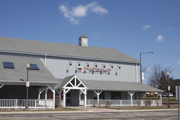Exterior of the exhibit location.