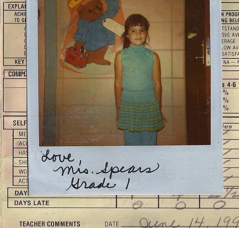 Ashley Minner's Grade One report card.