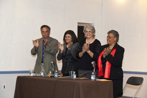 Speakers at the Hard Workin' Pilgrims event.