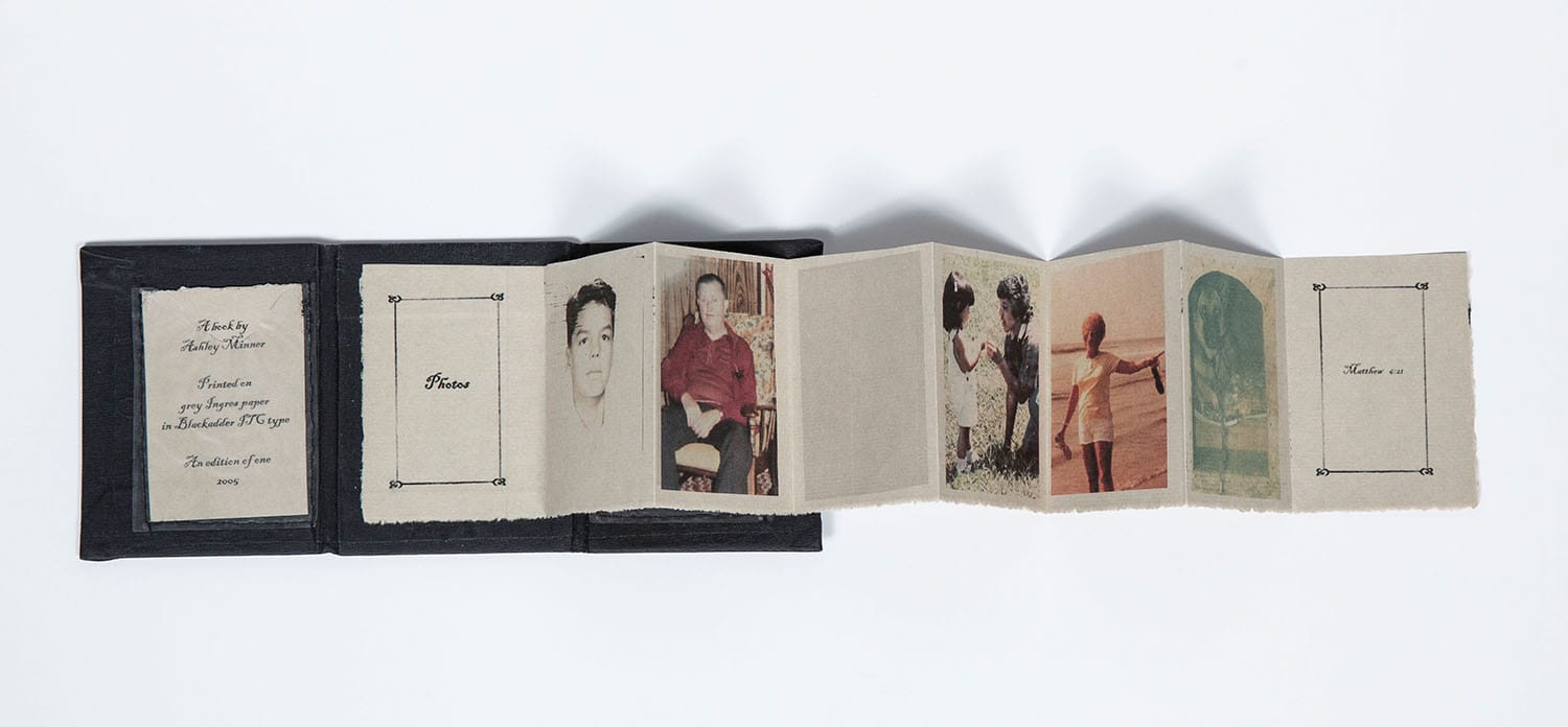 Photograph of the interior pages of For Where Your Treasure Is.